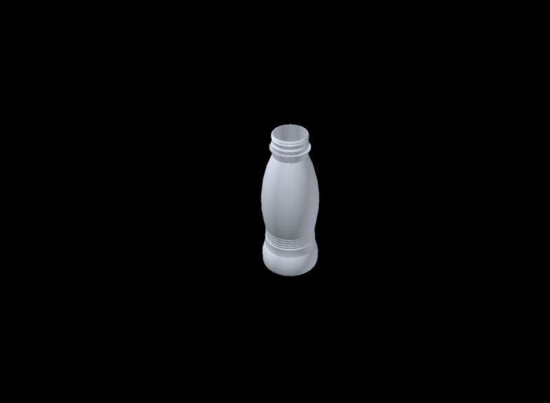 Pet bottle 330ml, 38mm neck finish with curves