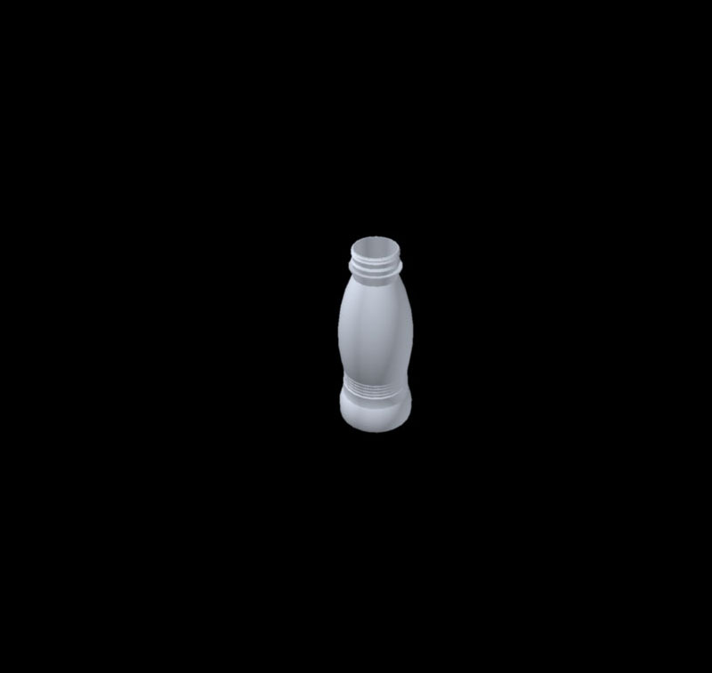 Pet bottle 330ml, 38mm neck finish with curves